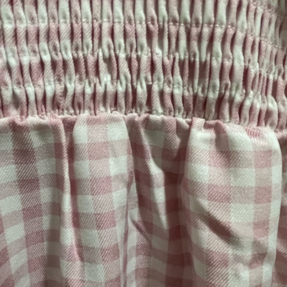NWT City Chic Pink White Gingham Maxi Tiered Dress Size 18 - Picture 8 of 9